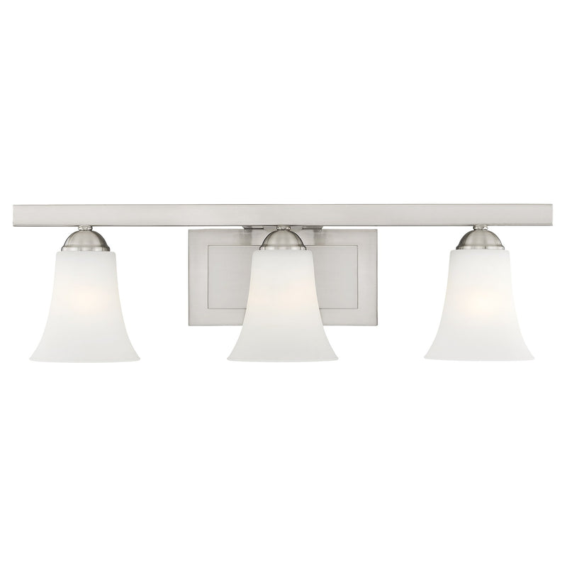Ridgedale 3-Light 25.25" Bath Vanity Light in Brushed Nickel