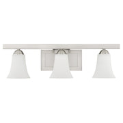 Ridgedale 3-Light 25.25" Bath Vanity Light in Brushed Nickel