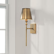 Whitney Bath Sconce in Aged Brass
