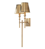 Whitney 2-Light Wall Sconce in Aged Brass
