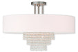Carlisle 5-Light Ceiling Mount in Brushed Nickel - Lamps Expo