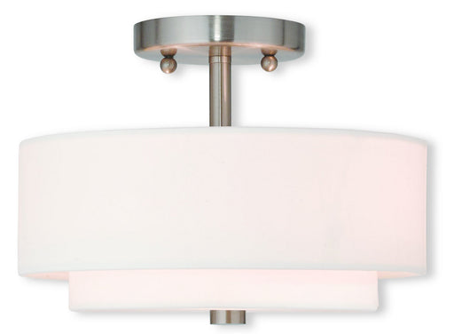 Claremont 2-Light Ceiling Mount in Brushed Nickel - Lamps Expo