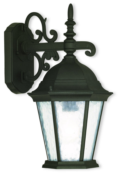 Hamilton 1 Light Outdoor Wall Lantern in Textured Black