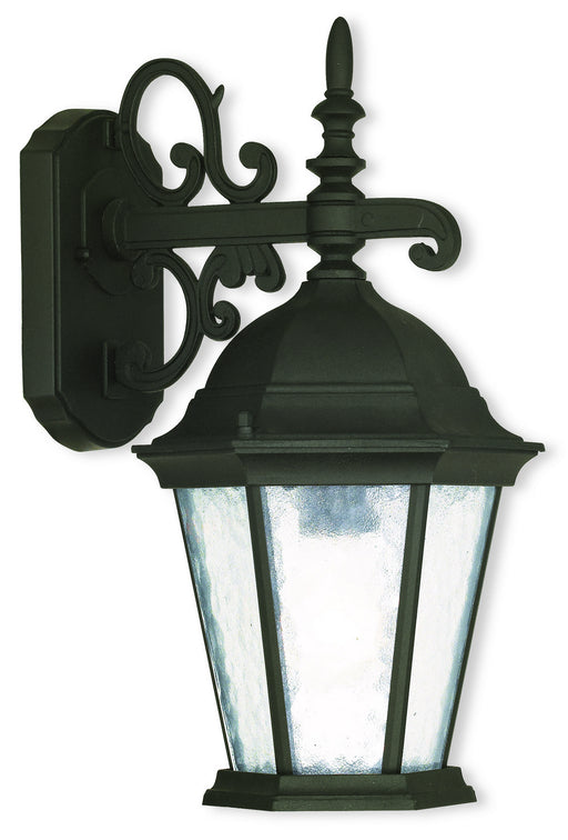 Hamilton 1 Light Outdoor Wall Lantern in Textured Black
