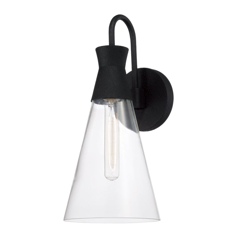 Paloma Bath Sconce in Textured Black