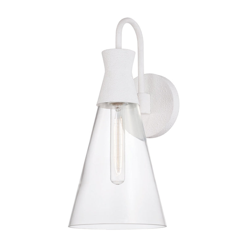 Paloma Bath Sconce in Textured White