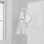 Paloma Bath Sconce in Textured White