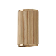 Donovan 2-Light Wall Sconce in White Wash and Matte Brass