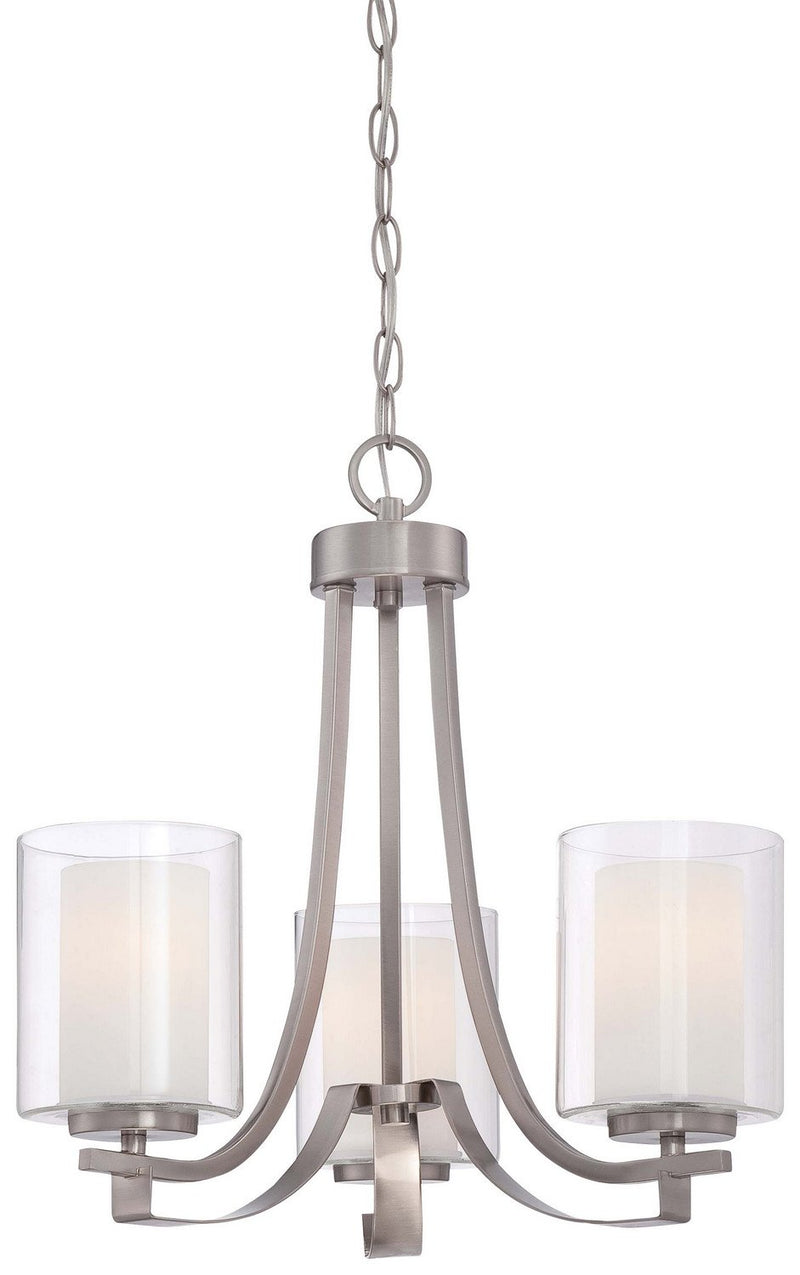 Parsons Studio 3-Light Chandelier in Brushed Nickel