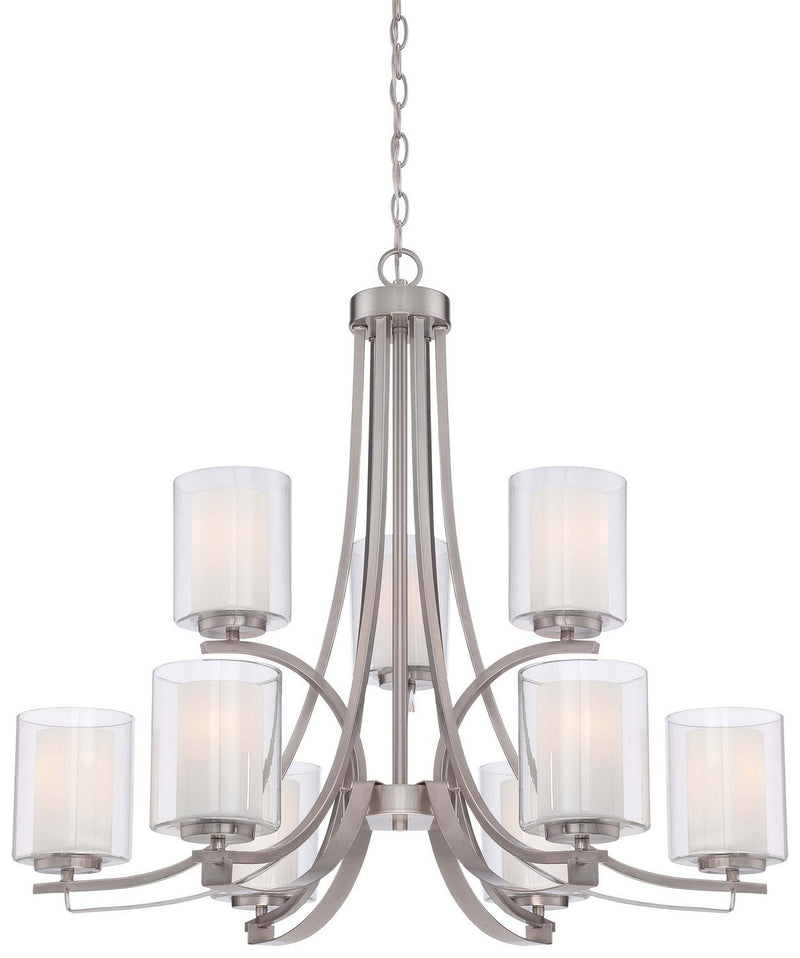 Parsons Studio 9-Light Chandelier in Brushed Nickel