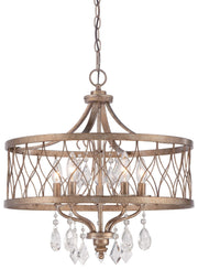 West Liberty 5-Light Chandelier in Olympus Gold - Lamps Expo