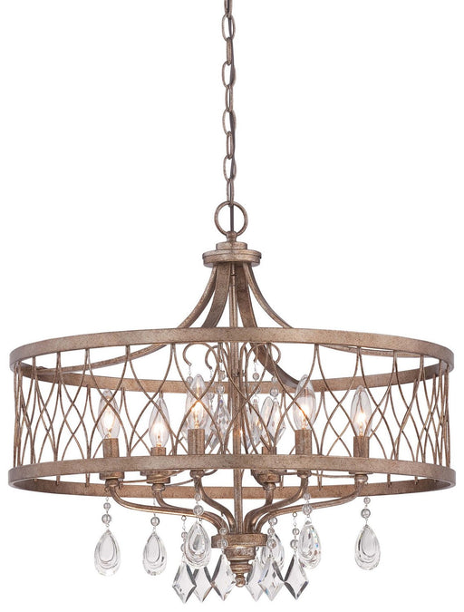 West Liberty 6-Light Chandelier in Olympus Gold