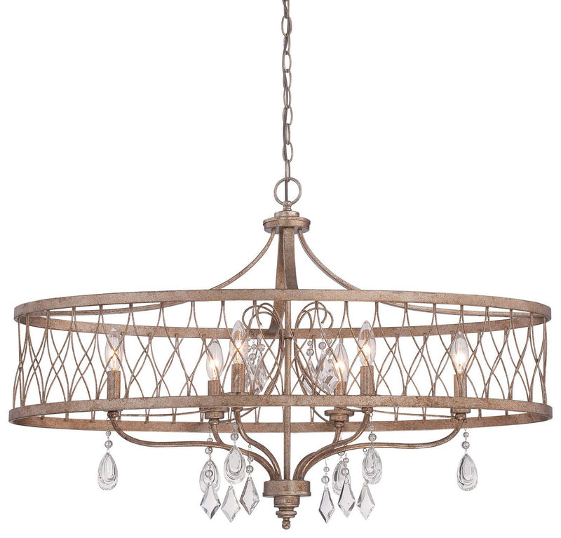West Liberty 6-Light Island Chandelier in Olympus Gold