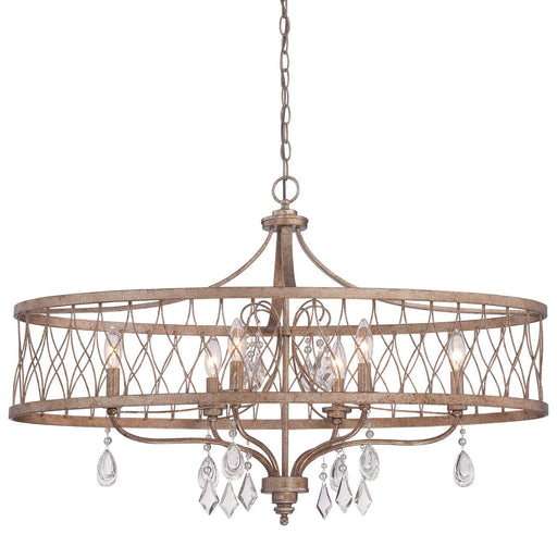 West Liberty 6-Light Island Chandelier in Olympus Gold