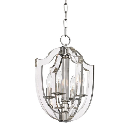 Arietta 4-Light 12" Chandelier in Polished Nickel