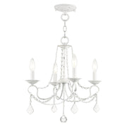 Pennington 4-Light Convertible Chandelier / Semi-Flush Mount in Antique White