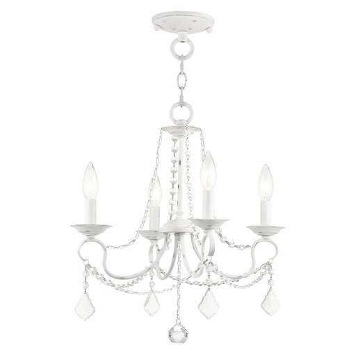 Pennington 4-Light Convertible Chandelier / Semi-Flush Mount in Antique White