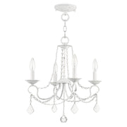 Pennington 4-Light Convertible Chandelier / Semi-Flush Mount in Antique White