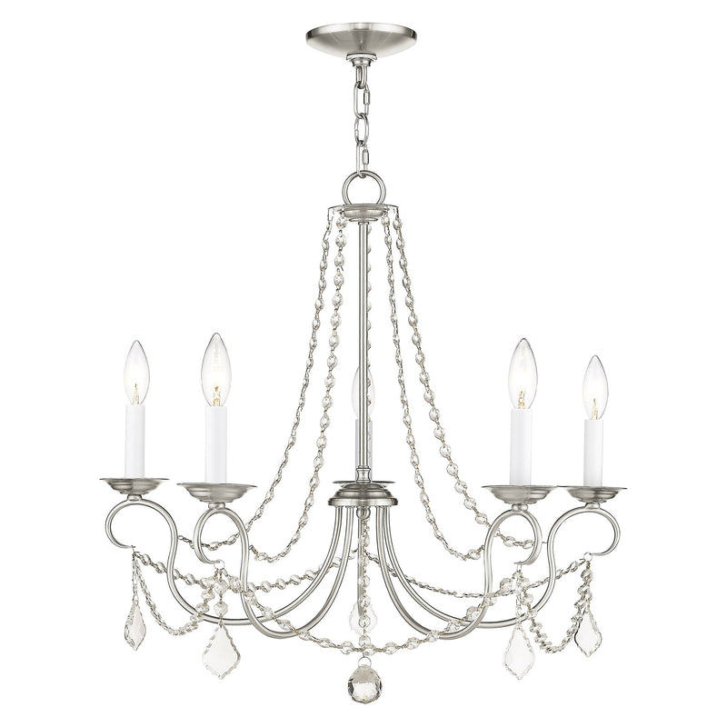 Pennington 5-Light Chandelier in Brushed Nickel