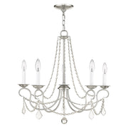 Pennington 5-Light Chandelier in Brushed Nickel