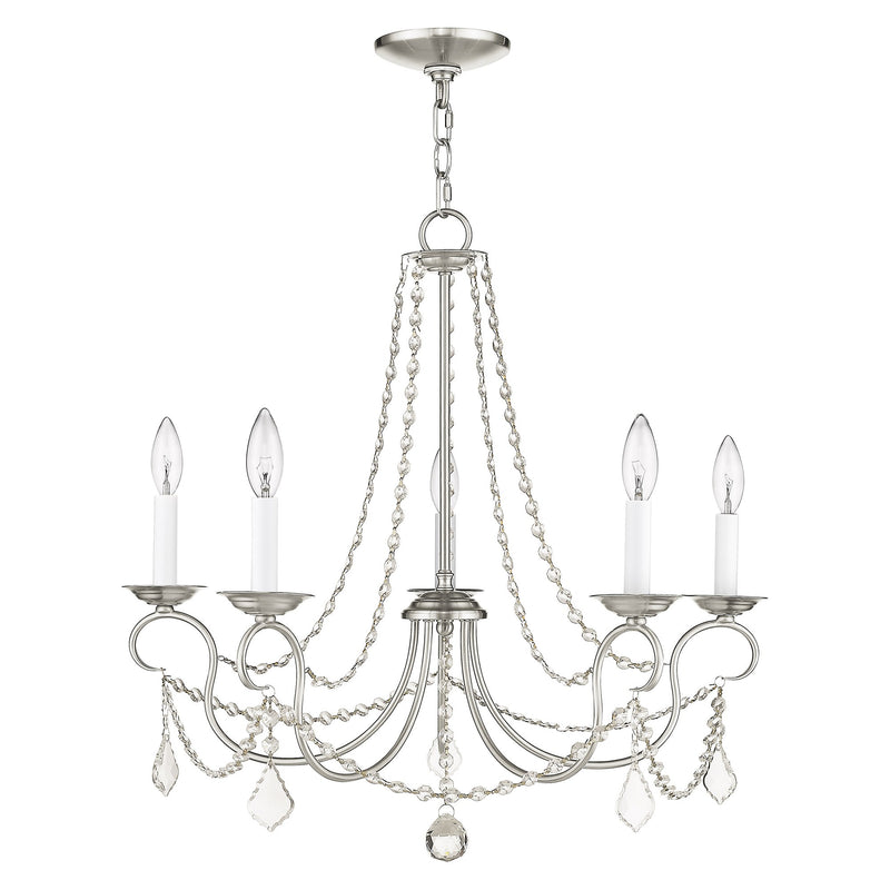 Pennington 5-Light Chandelier in Brushed Nickel