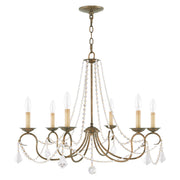 Pennington 6-Light Chandelier in Hand Applied Venetian Golden Bronze