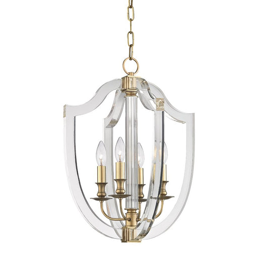 Arietta 4-Light 16" Chandelier in Aged Brass