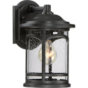 Marblehead Small Outdoor Wall Lantern in Mystic Black