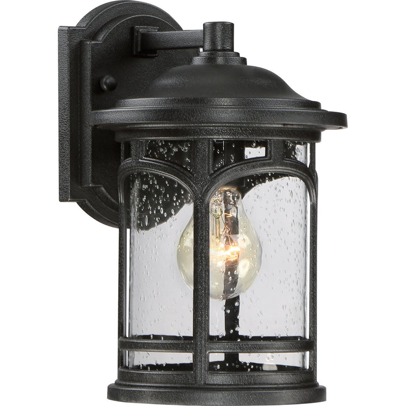 Marblehead Small Outdoor Wall Lantern in Mystic Black