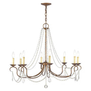 Pennington 8-Light Chandelier in Hand Applied Venetian Golden Bronze
