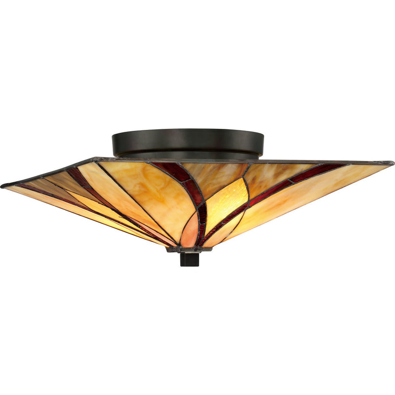 Asheville 2-Light Flush Mount in Valiant Bronze