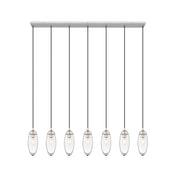 Arden 7 Light 54" Linear Pendant in Brushed Nickel