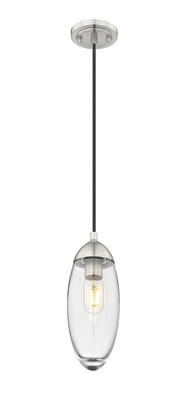Arden 1 Light 4.5" Pendant, Cord Mount in Brushed Nickel