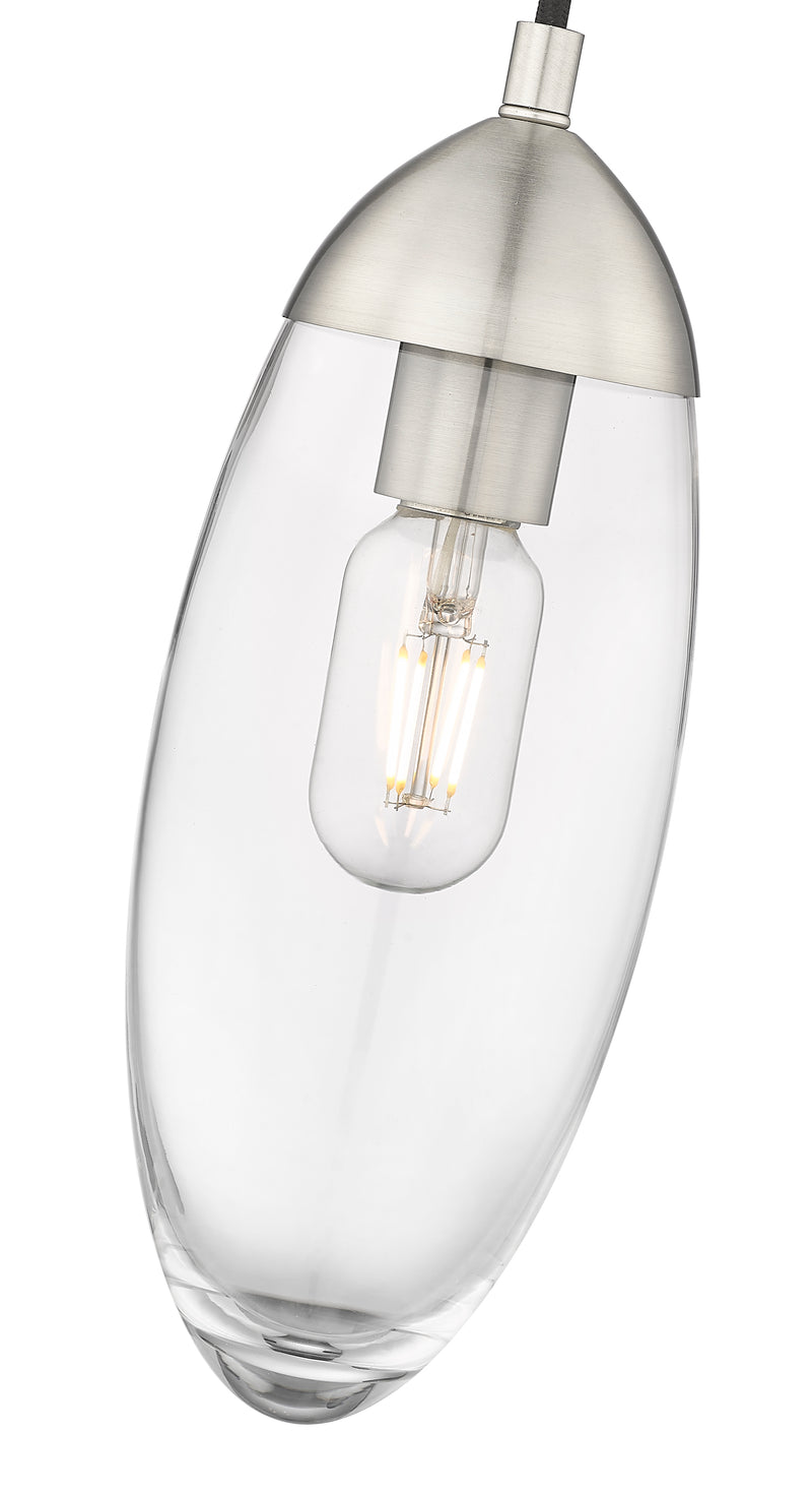Arden 1 Light 4.5" Pendant, Cord Mount in Brushed Nickel