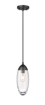 Arden 1 Light 4.5" Pendant, Cord Mount in Matte Black