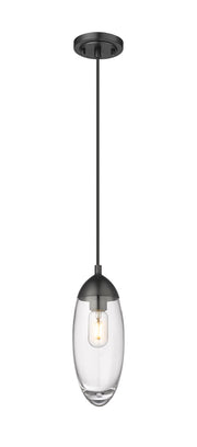 Arden 1 Light 4.5" Pendant, Cord Mount in Matte Black
