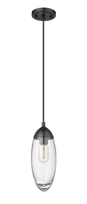 Arden 1 Light 4.5" Pendant, Cord Mount in Matte Black
