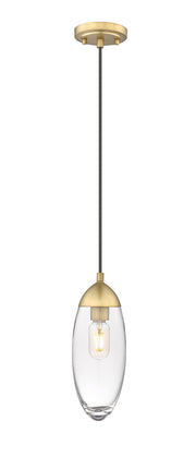 Arden 1 Light 4.5" Pendant, Cord Mount in Rubbed Brass