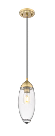 Arden 1 Light 4.5" Pendant, Cord Mount in Rubbed Brass