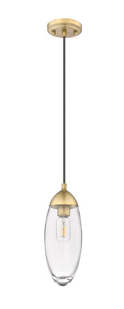 Arden 1 Light 4.5" Pendant, Cord Mount in Rubbed Brass