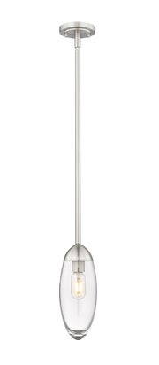 Arden 1 Light 4.5" Pendant, Rod Mount in Brushed Nickel