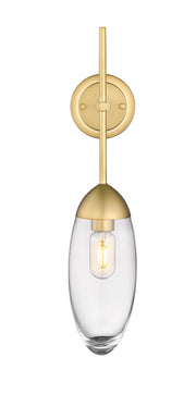 Arden 1 Light 4.5" Wall Sconce in Rubbed Brass