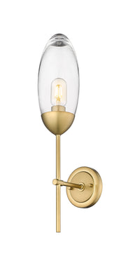 Arden 1 Light 4.5" Wall Sconce in Rubbed Brass