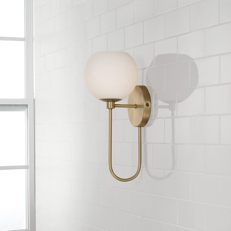 Ansley Wall Sconce in Aged Brass