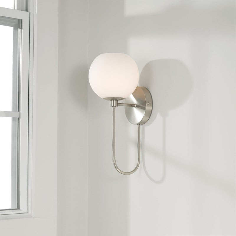 Ansley Wall Sconce in Brushed Nickel