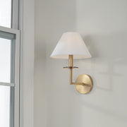 Gilda Wall Sconce in Aged Brass