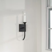 Decklan Wall Sconce in Black Iron