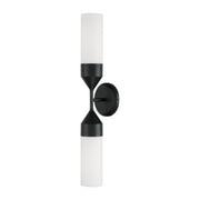 Devon 2-Light Wall Sconce in Matte Black