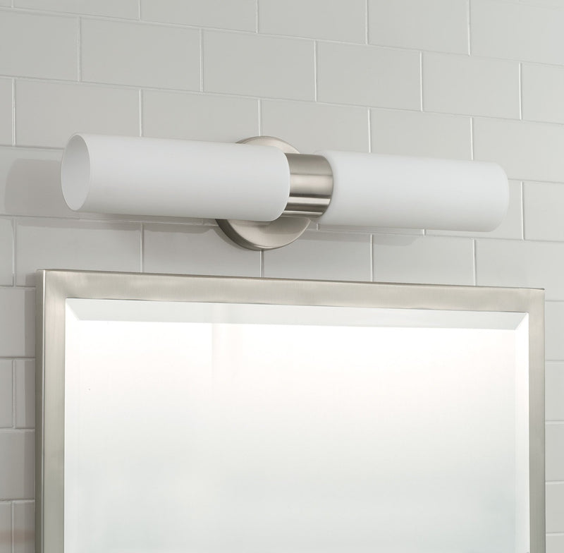 Theo 2-Light Wall Sconce in Brushed Nickel