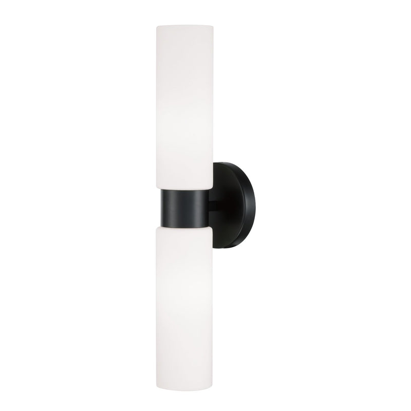 Theo 2-Light Wall Sconce in Matte Black